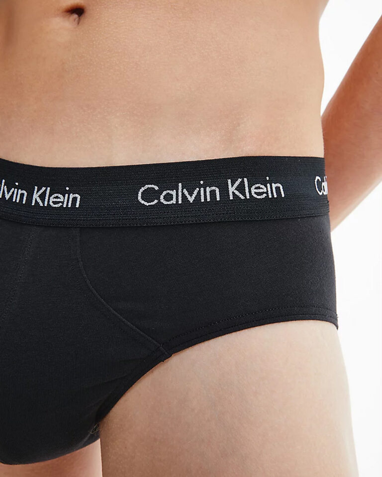 Slip Calvin Klein Underwear HIP BRIEF PK B-RAIN DANCE Celeste - Foto 4
