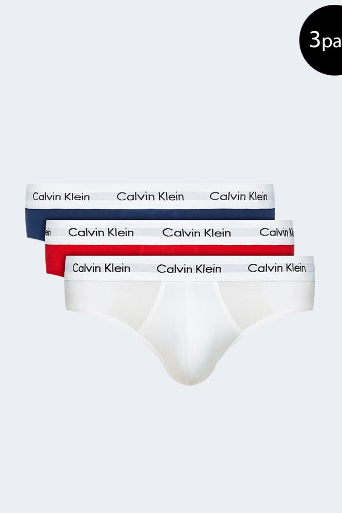 Slip Calvin Klein Underwear 3 Hip Brief Rosso – 6994