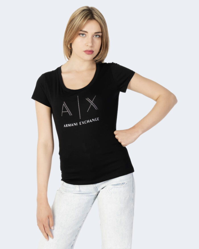 T-shirt Armani Exchange LOGO BORCHIE PICCOLE Antracite – 65159