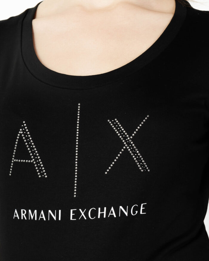 T-shirt Armani Exchange LOGO BORCHIE PICCOLE Antracite – 65159
