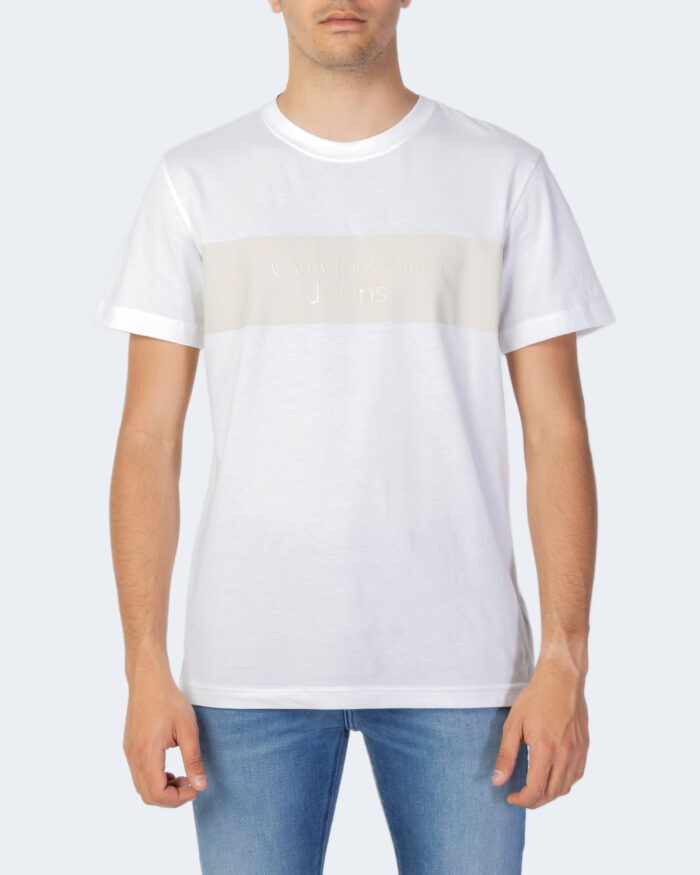 T-shirt Calvin Klein BLOCKING INSTITUTION Bianco – 80921