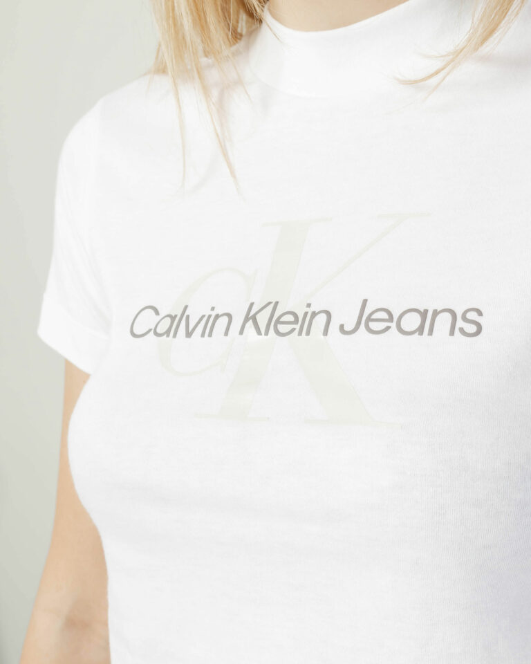 T-shirt Calvin Klein Jeans SEASONAL MONOGRAM BA Bianco - Foto 2