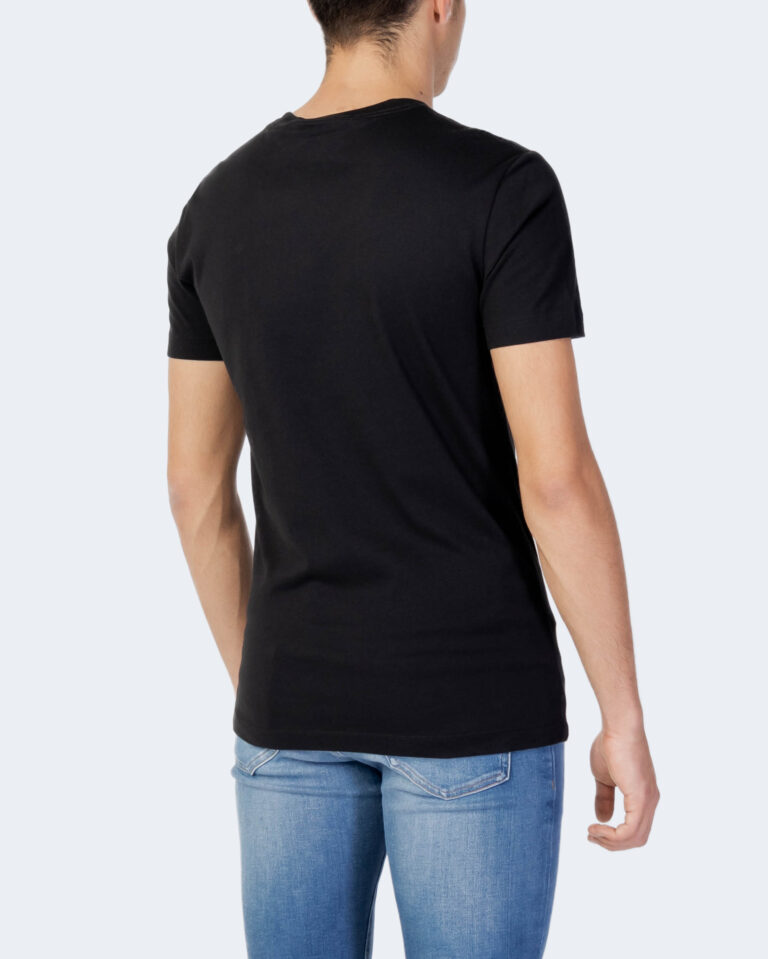 T-shirt Calvin Klein Jeans CONTRAST INSTIT STRI Nero - Foto 3