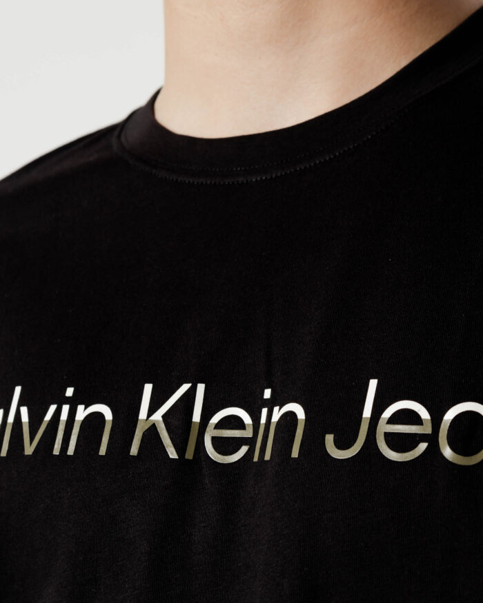 T-shirt Calvin Klein MIXED INSTITUTIONAL Nero – 80925