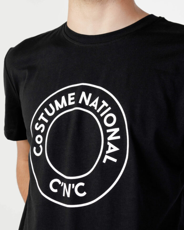 T-shirt Cnc Costume National STAMPA LOGO TONDO Nero – 88561