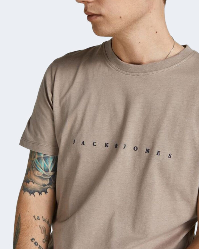 T-shirt Jack Jones JJFONT TEE Beige scuro – 80604