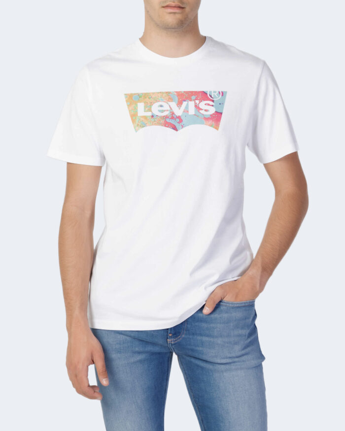 T-shirt Levi’s® GRAPHIC CREWNECK TEE BW LAVA FILL Bianco – 90165