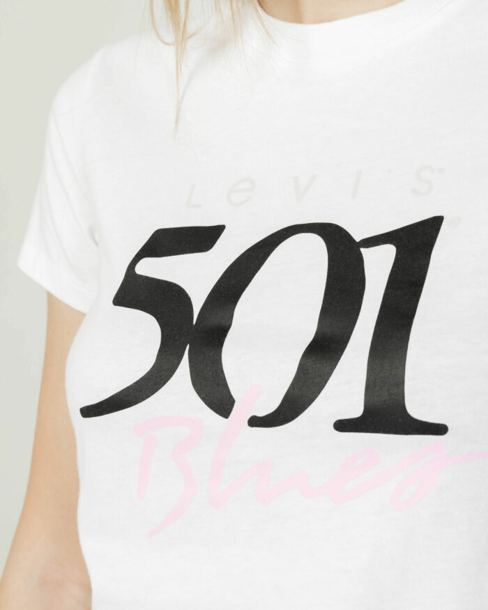 T-shirt Levi’s® THE PERFECT TEE 501 BLUES Bianco – 90346