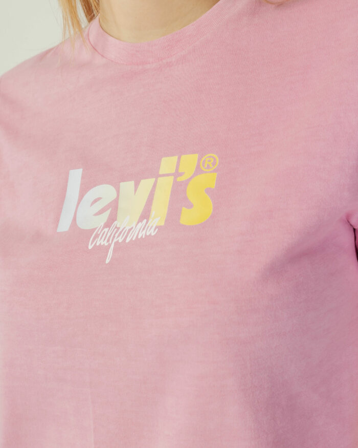T-shirt Levi’s® GRAPHIC CLASSIC TEE CALI GRADIENT FILL Rosa – 90348