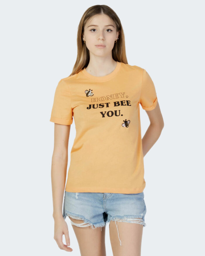 T-shirt Only ONLKITA REG S/S BEE TOP BOX JRS Pesca – 80623