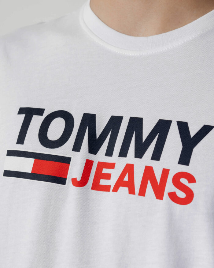 T-shirt Tommy Hilfiger TJM CORP LOGO TEE Bianco – 90172