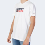 T-shirt Tommy Hilfiger Jeans TJM CORP LOGO TEE Bianco - Foto 3