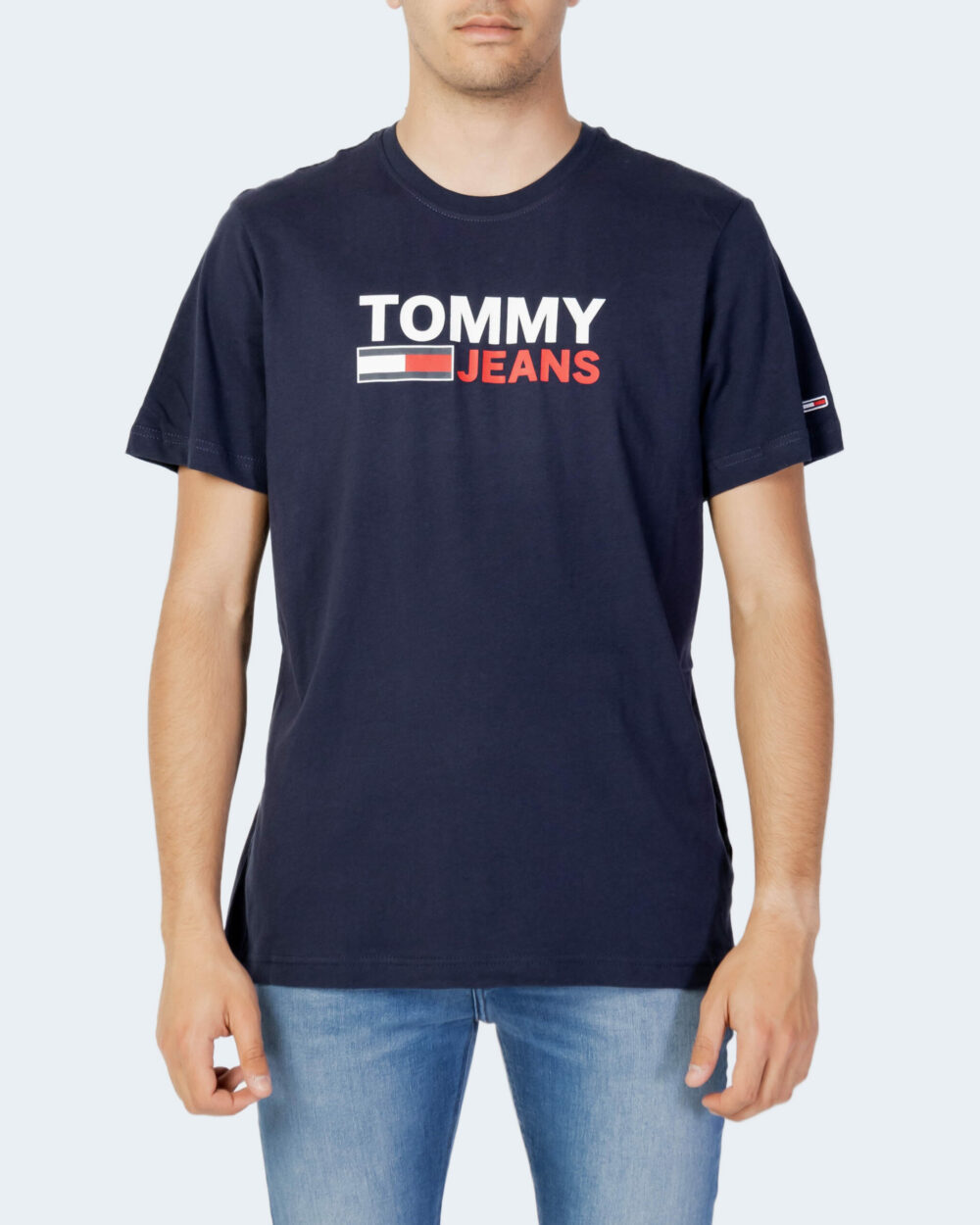 T-shirt Tommy Hilfiger Jeans TJM CORP LOGO TEE Blu - Foto 1