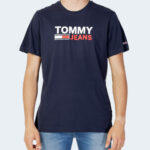T-shirt Tommy Hilfiger Jeans TJM CORP LOGO TEE Blu - Foto 1