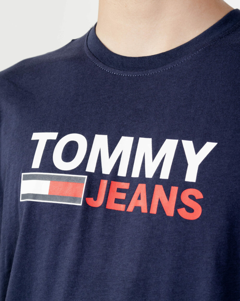 T-shirt Tommy Hilfiger Jeans TJM CORP LOGO TEE Blu - Foto 2