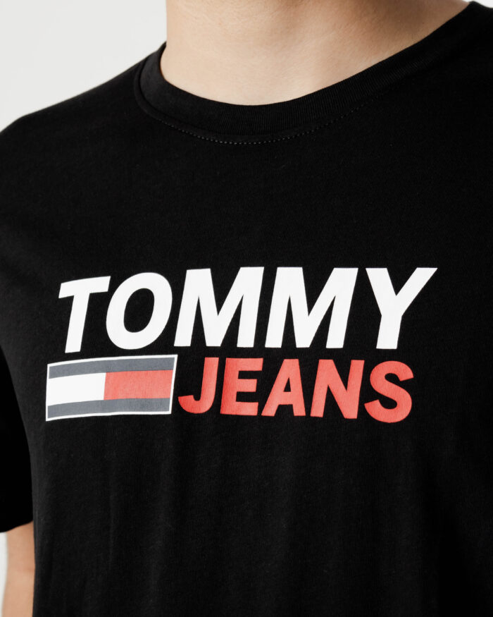 T-shirt Tommy Hilfiger TJM CORP LOGO TEE Nero – 90172