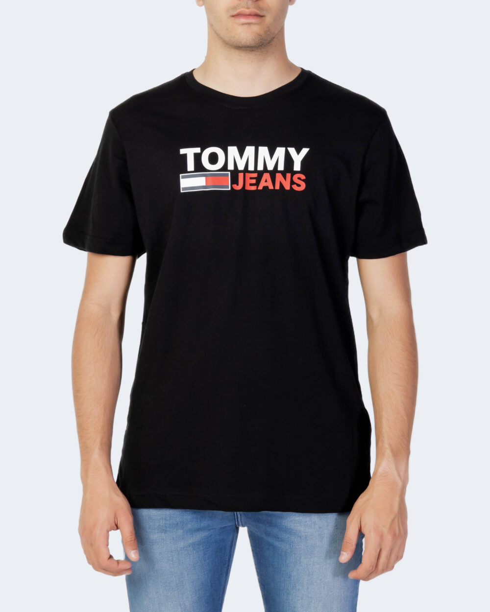 T-shirt Tommy Hilfiger Jeans TJM CORP LOGO TEE Nero - Foto 4