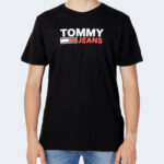 T-shirt Tommy Hilfiger Jeans TJM CORP LOGO TEE Nero - Foto 4