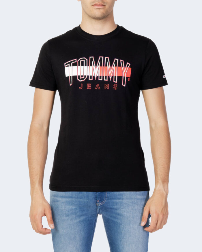 T-shirt Tommy Hilfiger TJM FLAG TOMMY TEE Nero – 72184