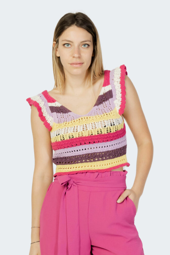 Top Only ONLVACAY S/L PULLOVER KNT Fuxia – 80701