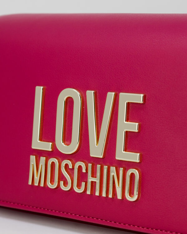 Borsa Love Moschino LOGO ORO Magenta - Foto 3