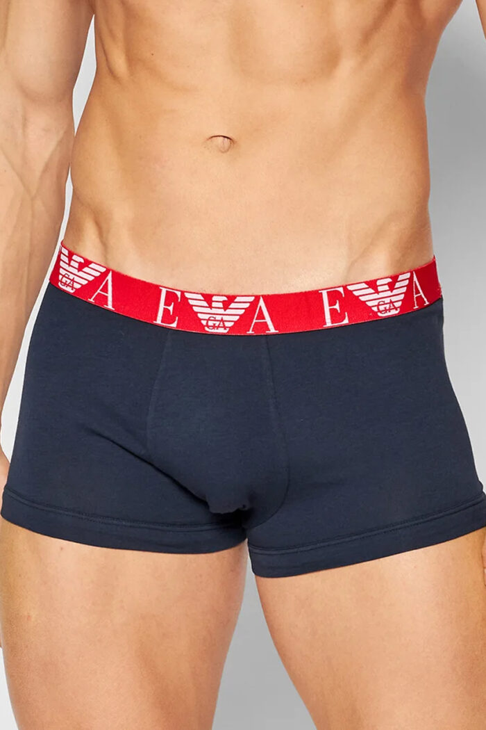 Boxer Emporio Armani Underwear 3 PACK TRUNK Rosso – 87880