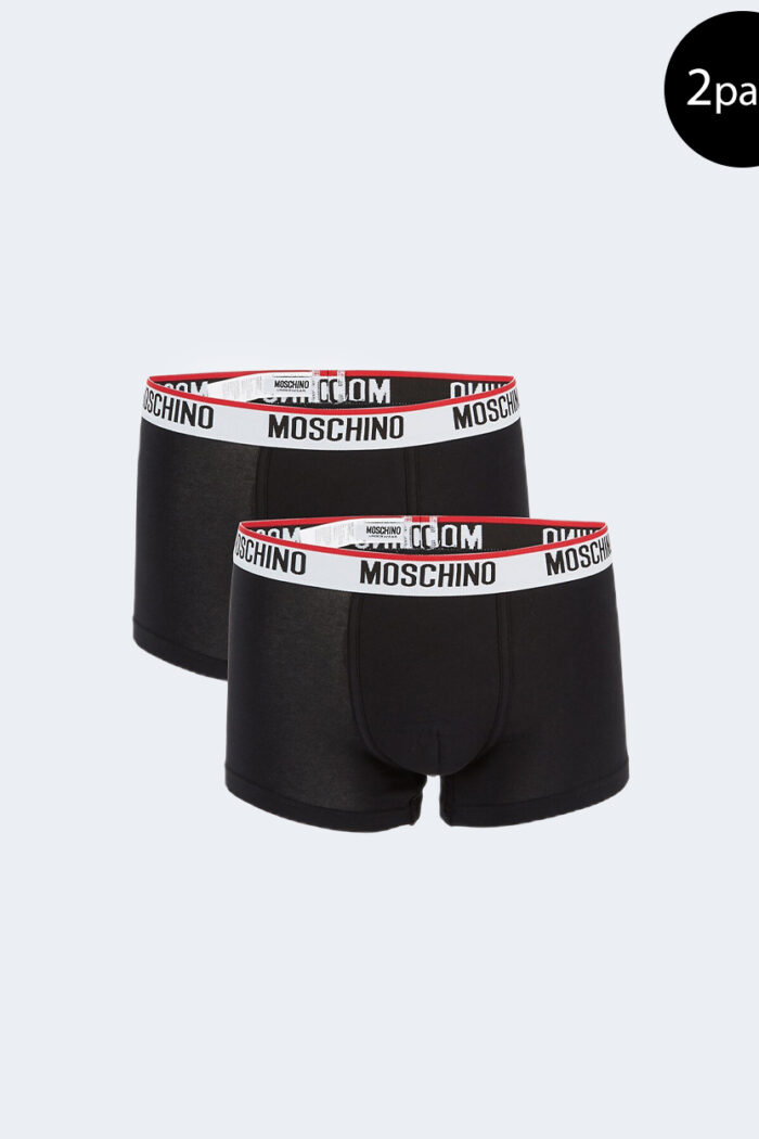Boxer Moschino Underwear TRUNK BIPACK Nero