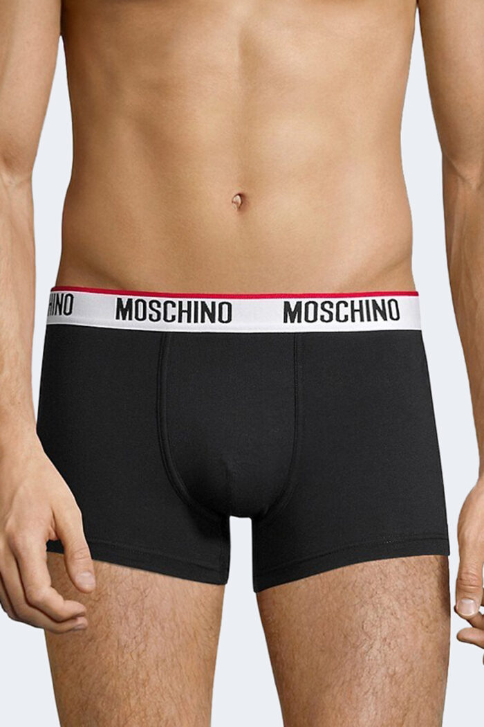 Boxer Moschino Underwear TRUNK BIPACK Nero