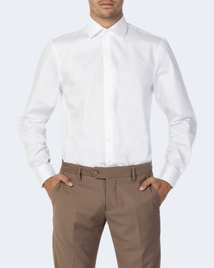 Camicia manica lunga Calvin Klein TWILL EASY CARE FITTED SHIRT Bianco – 92188