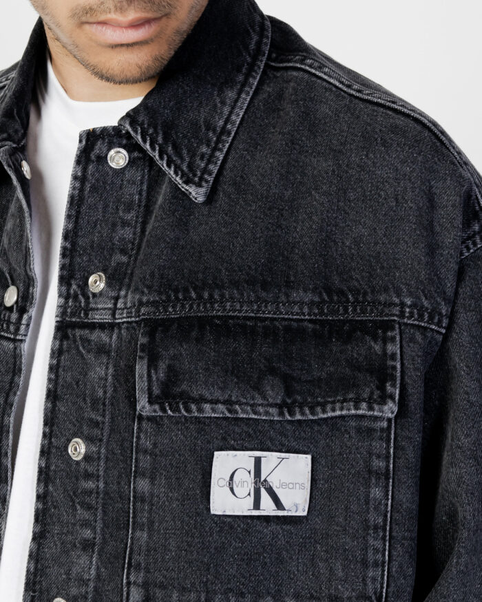 Camicia manica lunga Calvin Klein OVERSIZED UTILITY SH Nero – 91492