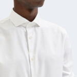 Camicia manica lunga Selected SLHSLIMETHAN SHIRT LS CUT AWAY B NOOS Bianco - Foto 2