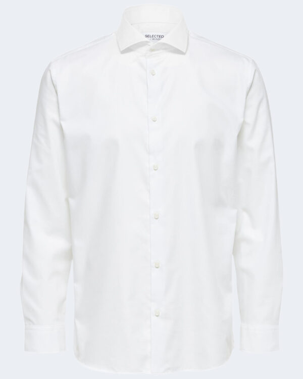 Camicia manica lunga Selected SLHSLIMETHAN SHIRT LS CUT AWAY B NOOS Bianco - Foto 4