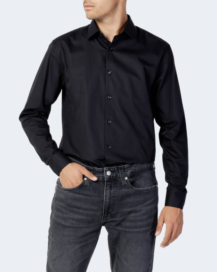 Camicia manica lunga Selected SLHREGETHAN SHIRT LS CLASSIC B NOOS Nero – 92178