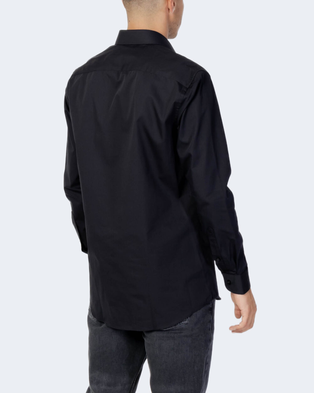 Camicia manica lunga Selected SLHREGETHAN SHIRT LS CLASSIC B NOOS Nero - Foto 3