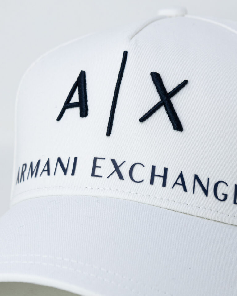 Cappello con visiera Armani Exchange BASEBALL LOGO Panna - Foto 2