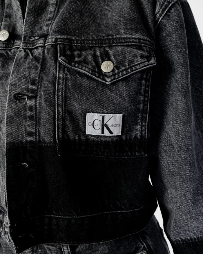 Giacchetto Calvin Klein CROPPED OVERSIZED DE Nero – 91516