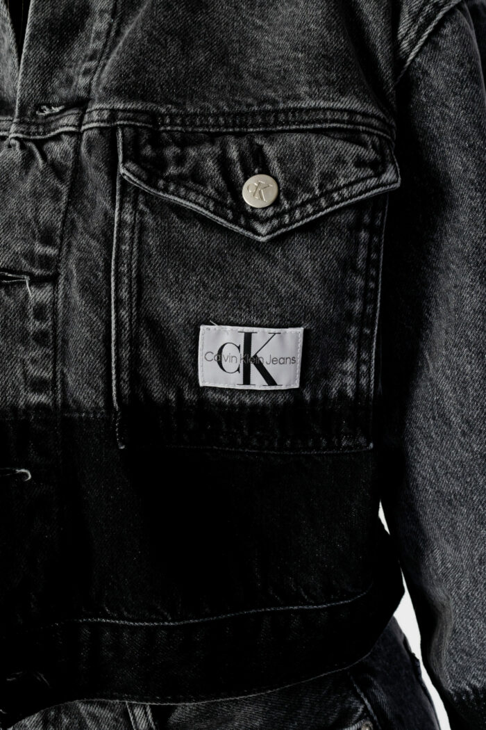Giacchetto Calvin Klein CROPPED OVERSIZED DE Nero – 91516