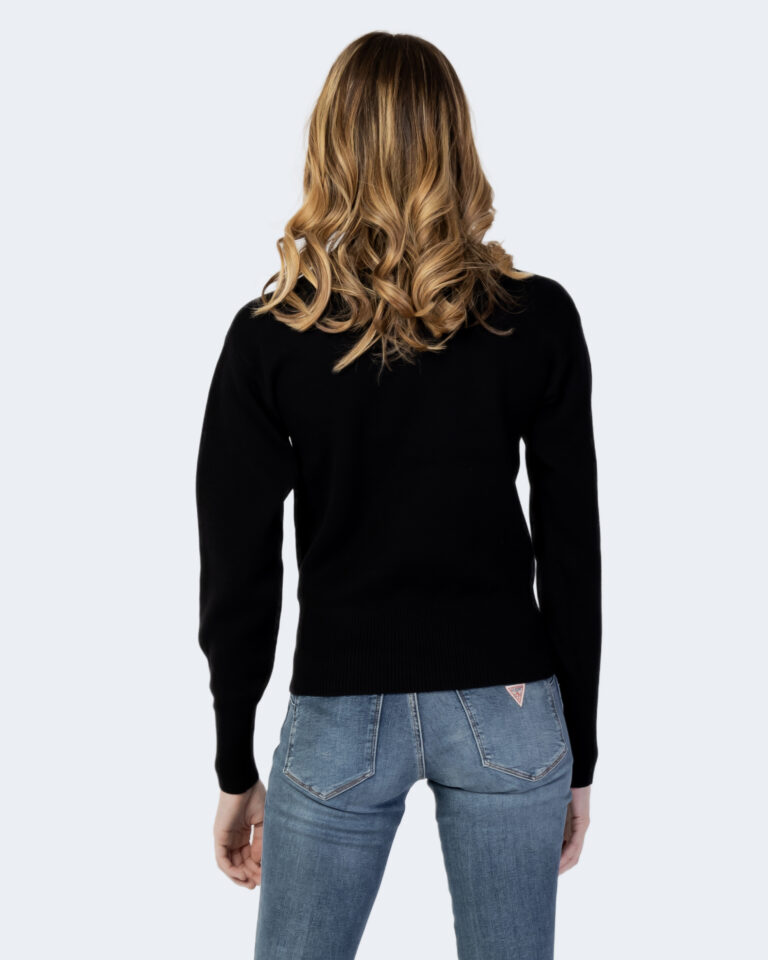 Maglione Calvin Klein Jeans MONOGRAM LOOSE SWEAT Nero - Foto 4