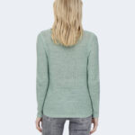 Maglione Only ONLGEENA XO L/S PULLOVER KNT NOOS Verde ice - Foto 2
