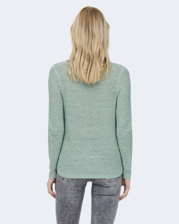 Maglione Only ONLGEENA XO L/S PULLOVER KNT NOOS Verde ice - Foto 2