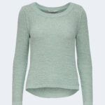Maglione Only ONLGEENA XO L/S PULLOVER KNT NOOS Verde ice - Foto 3