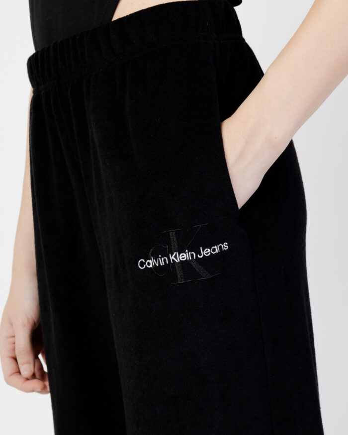 Pantaloni sportivi Calvin Klein MONOGRAM TOWELLING Nero – 91505