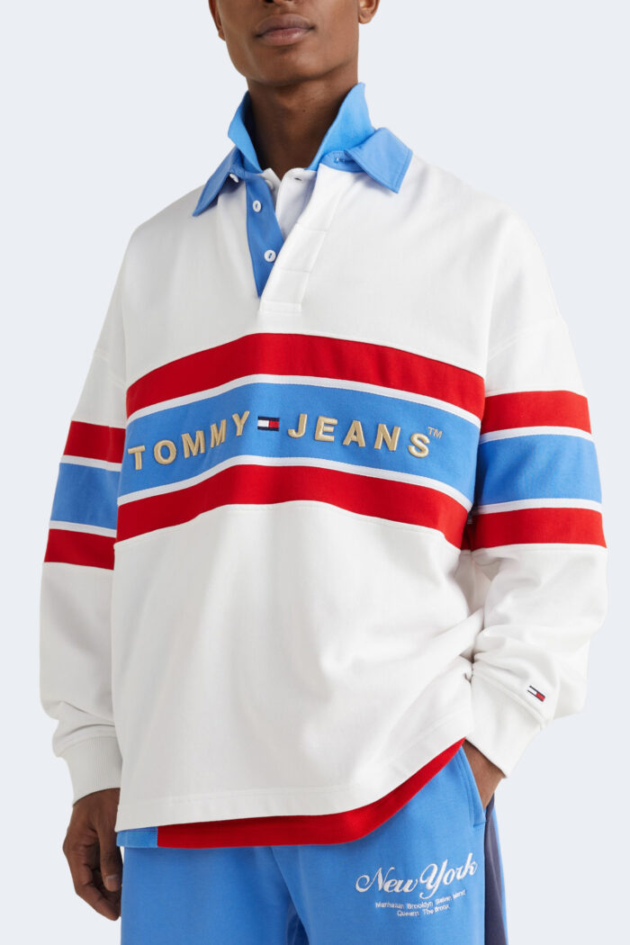 Polo manica lunga Tommy Hilfiger TJM ARCHIVE RUGBY Bianco – 91561
