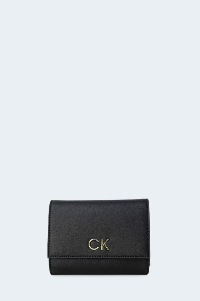 Portafoglio piccolo Calvin Klein RE-LOCK TRIFOLD MD Nero – 90583