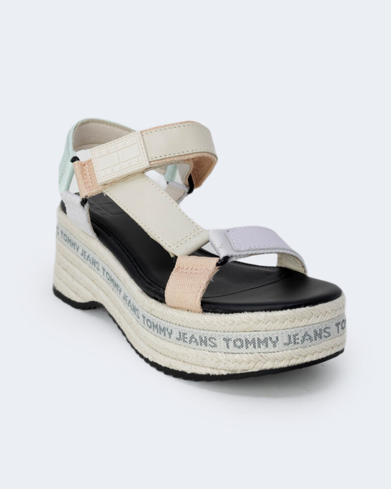 Scarpe con tacco Tommy Hilfiger Jeans TOMMY JEANS WEDGE SA Beige - Foto 3