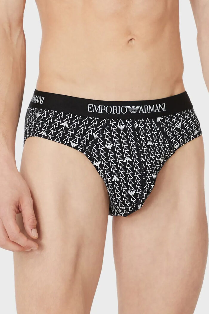 Slip Emporio Armani Underwear 3-PACK BRIEF Nero – 88981
