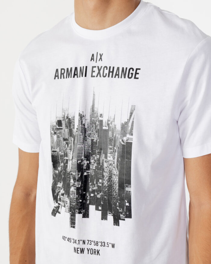 T-shirt Armani Exchange T-SHIRT 6LZTFG ZJBVZ Bianco – 90471