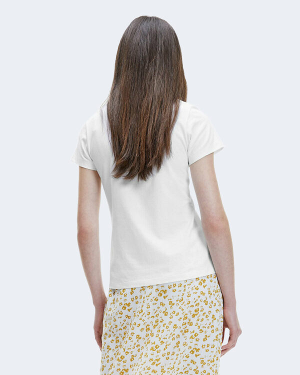 T-shirt Calvin Klein Jeans SHRUNKEN INSTITUTION Bianco - Foto 3