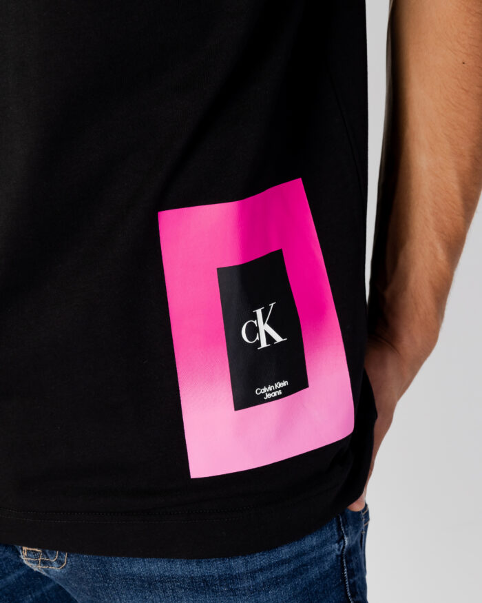 T-shirt Calvin Klein CK ILLUMINATED BOX T J30J322138 Nero – 91501