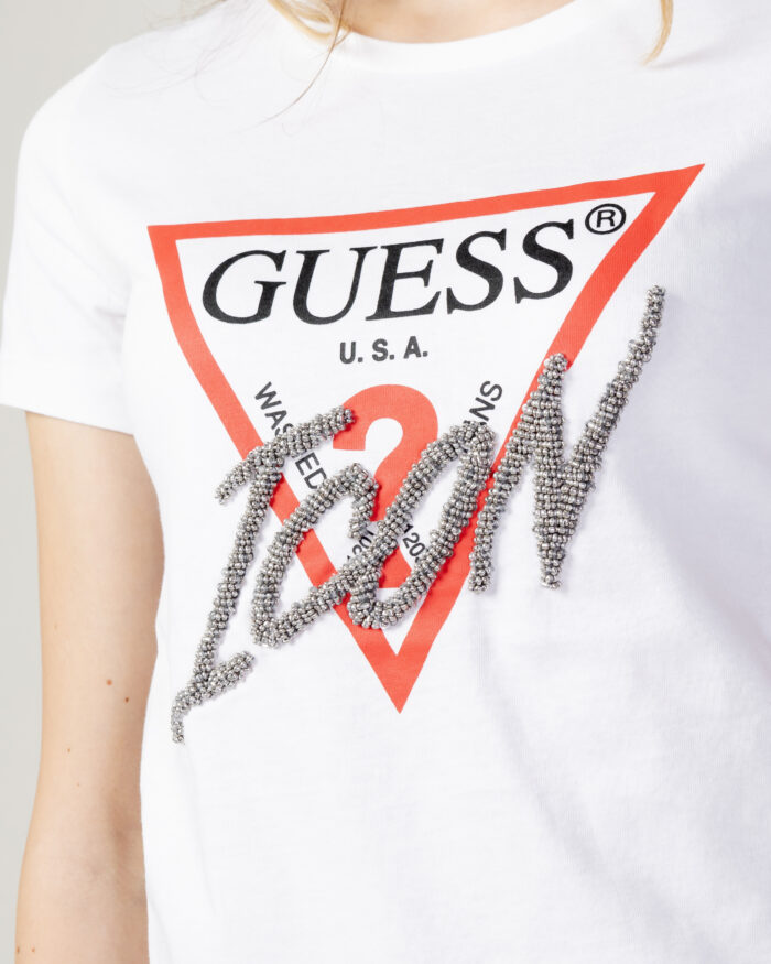 T-shirt Guess SS CN ICON TEE Bianco – 90912
